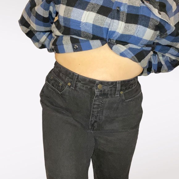 Vintage Denver Hayes Straight Leg Black Jeans - Picture 5 of 16